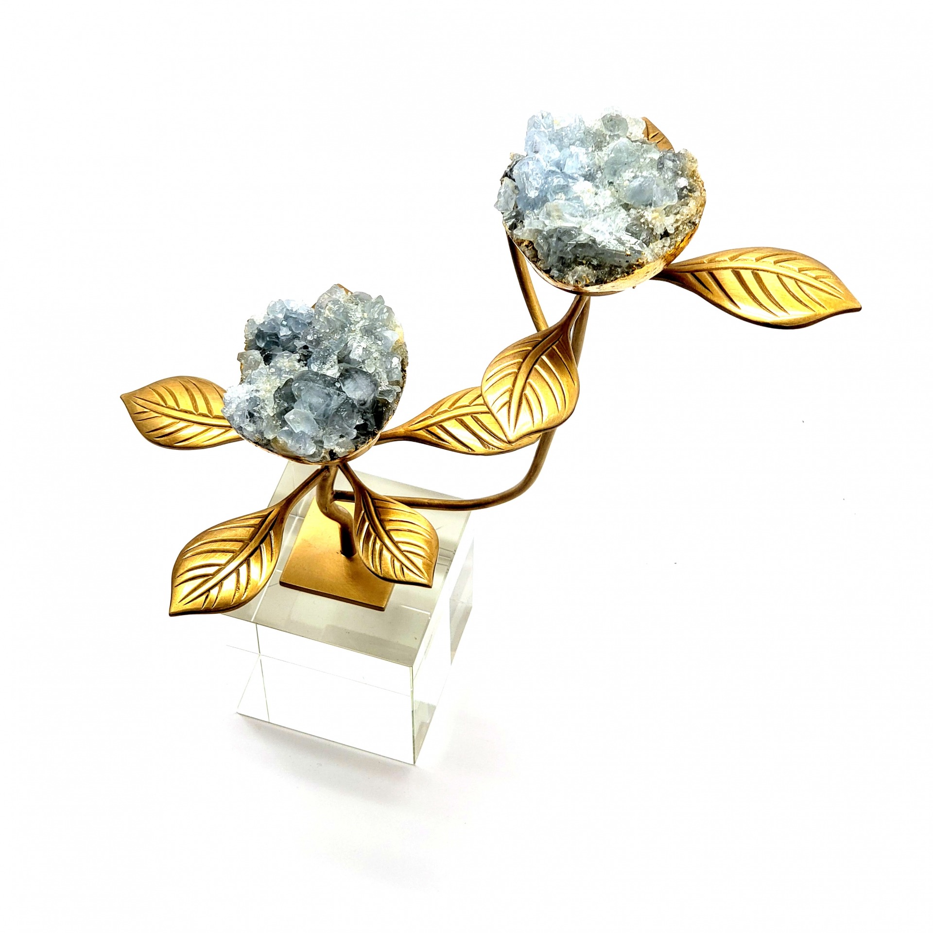 Double Celestite Bloom 8