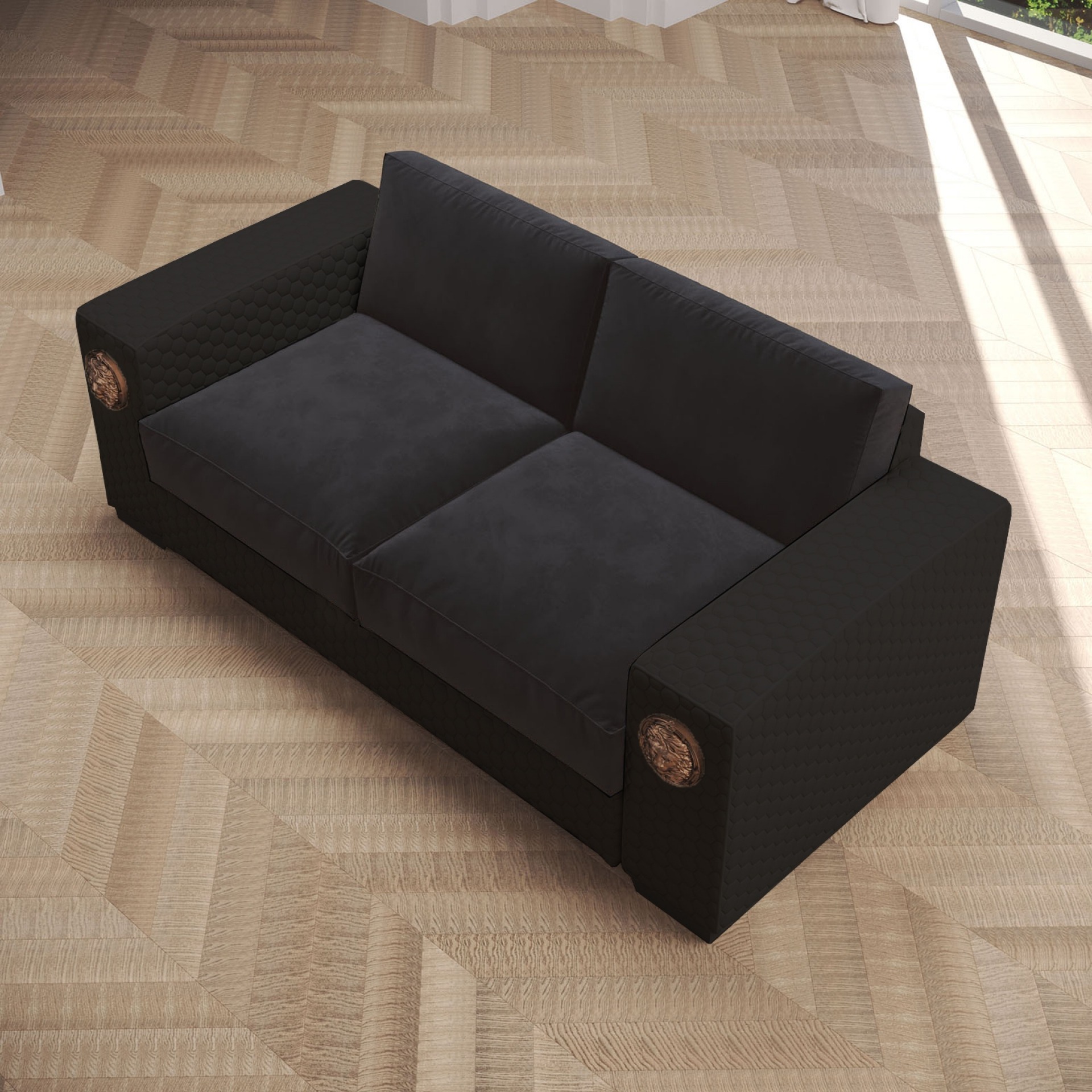 LION BLACK ON BLACK - 3